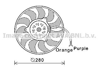 AVA QUALITY COOLING Вентилятор, охлаждение двигателя AI7517